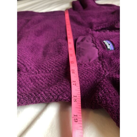 Patagonia Re-Tool SnapT Pullover Womens S Polartec Thermal Pro Fleece Violet Red - Picture 7 of 8